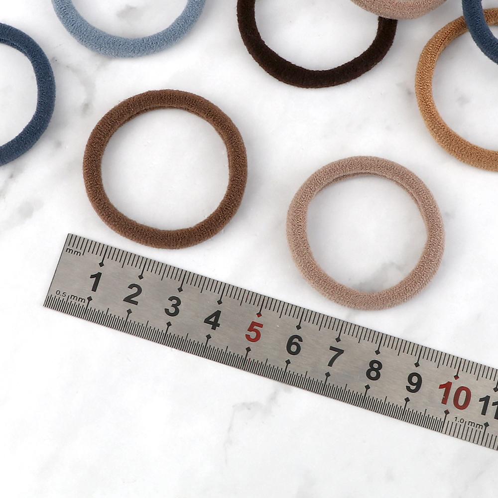 50 sztuk kobiety dziewczęta podstawowe opaski do włosów 4cm proste jednolite kolory elastyczna opaska na głowę gumki do włosów krawaty akcesoria do włosów kucyk Holder