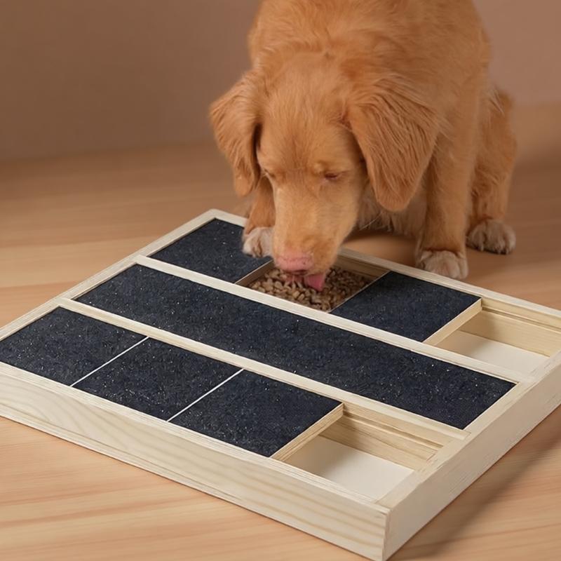Flexible Canine Grooming Scratcher Board From Sustainable Wood assists Tooth Health 35x25cm