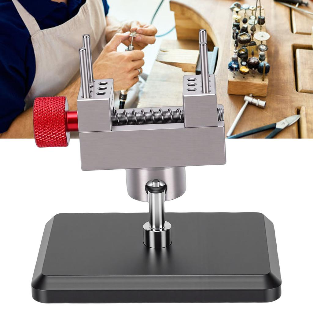  Bench Vise with Base 360 Degree Rotating Sliding Rail Stainless Steel Bench Clamp for Jewelry Making Model Crafts Repair