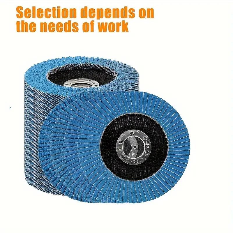 4/8/12Pcs 125mm Metal Sanding Flap Discs Angle Grinder Wheels Blade 40/ 60/80/120grit Flap Sanding Disc Angle Grinder Grinding