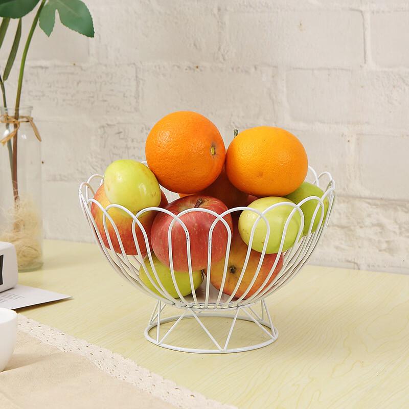 Abay Elegant Metal High-Foot Fruit Basket