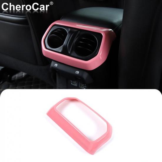 

Rear Back AC Air Vent Outlet Trim Cover for 2018+ Jeep Wrangler JL JLU JT Pink