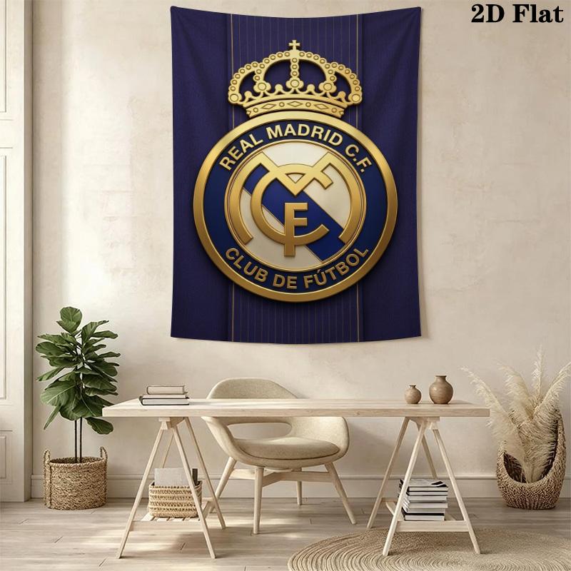 Real Madrid Cf Legacy Gold Blue Bedding 1 Duvet Cover 2 Pillowcase Without Core Soft And Comfortable Bedding Set Duvet Cover And Pillowcase