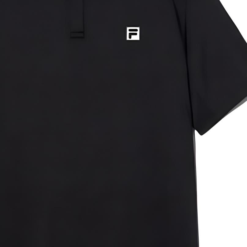 FILA Polo Shirts Men's Black Polo Collar Moderate Other FS2TSH2303M-BLK