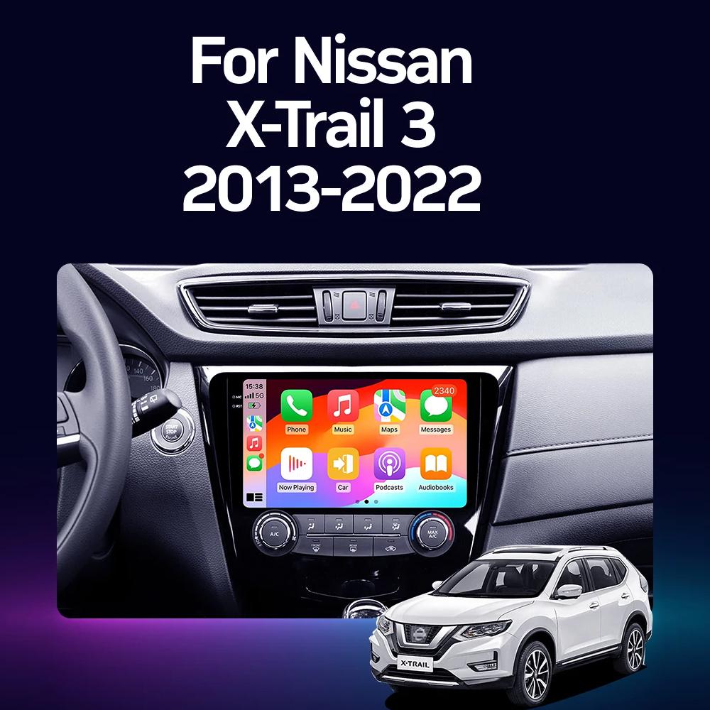 Wireless CarPlay&Auto Android 14 Radio For Nissan Qashqai J11 X-Trail 3 T32 2013-2017 Car Multimedia GPS Navigation Autoradio