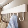 Space Aluminum Wall Hook Set With Strong Adhesive No Drilling Suitable For Bathroom And Closet Storage