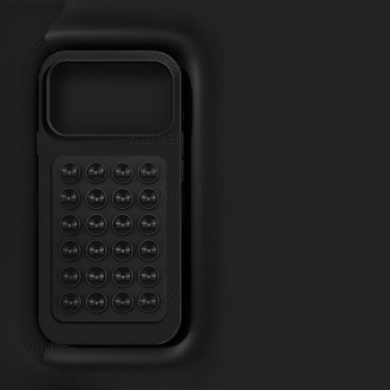 Siliconen Zuignap Houder Hoesje Voor 16 14 12 11 13 15 17 Pro Max Zachte Schokbestendige Beugel Cover Voor 16 15 14 Plus Air iphone 11