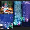 Acquario subacqueo LED luce aria bolla pietra colorata per acquario lampada rotonda