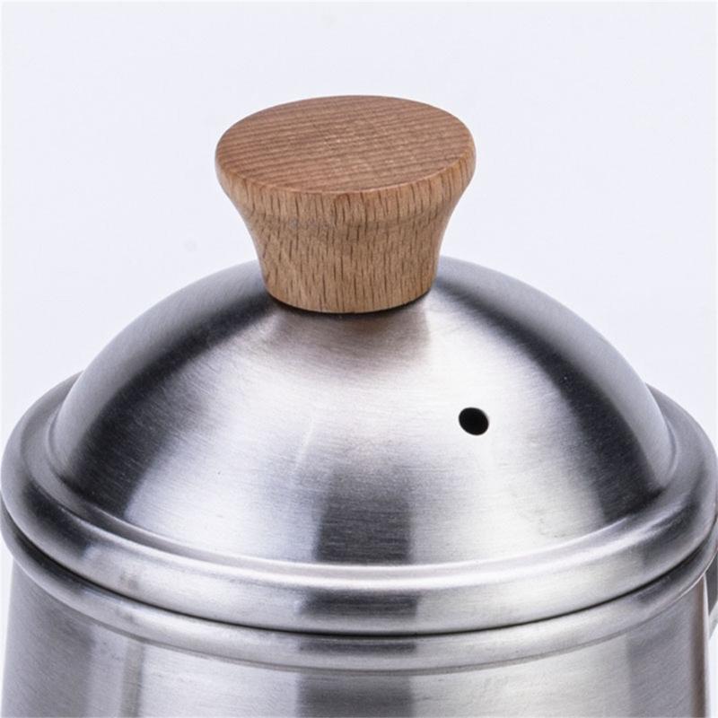 650ml Coffee Hand Brewing Pot Stainless Steels Pours Over Kettle Gooseneck Coffee Pot Kitchen Tool for Home Office