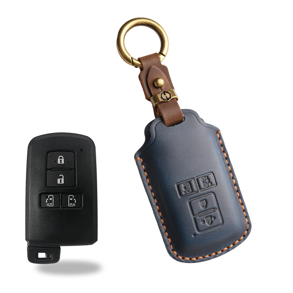 The retro key cover is suitable for the old Toyota car handmade real cowhide key protection bag.