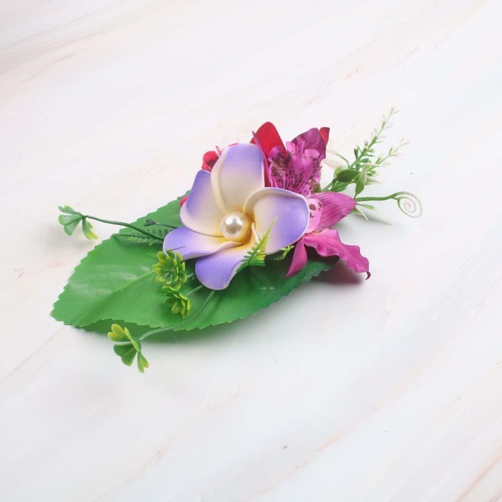 Thai Style Frangipane Hair Clip Sweet Girls Hairpin Eggs Flower Side Clip  Beach