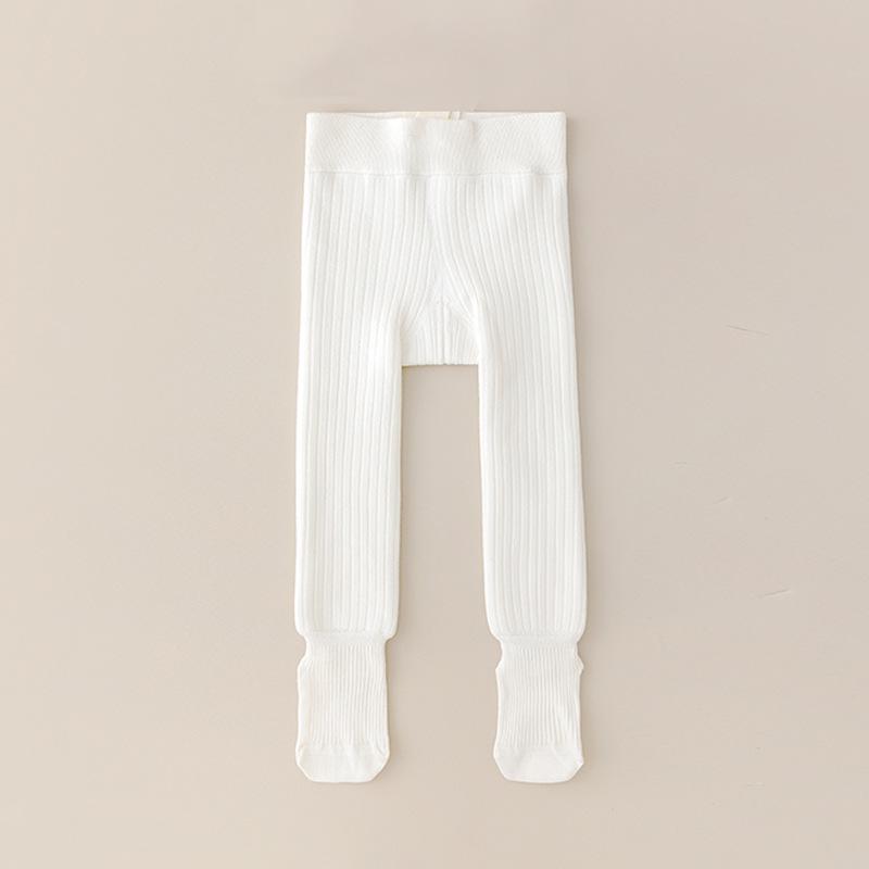 Children's Winter Velvet Base Layer Pants - Thick, Warm Cotton Wool One-Piece for Boys and Girls