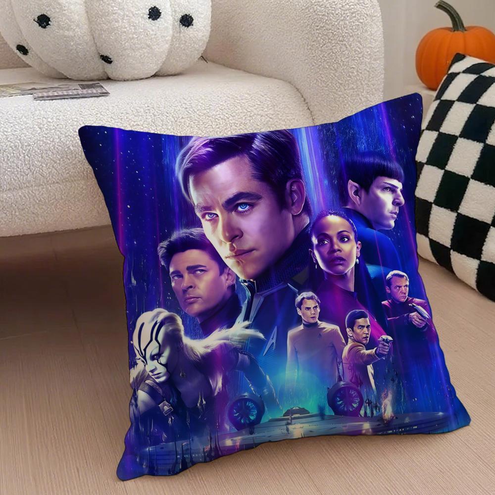 Science Fiction Movie S-Star Trek Cushion Cover Linen Pillow Case Soft Breathable Protective Couch Room Decoration
