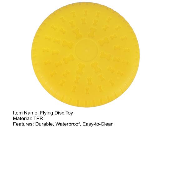 Flying Disc Toy for Dogs Easy To Hold And Throw Ergonomic Bite Resistant Soft TPR Flying Disc for Water And Land Use Colorful Outdoor Dog Training Toy