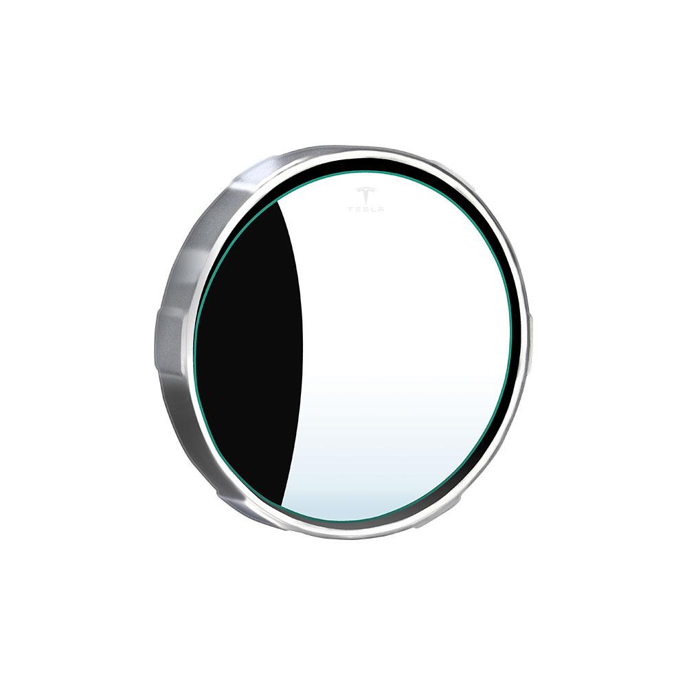 

For Tesla Model X Roadster Invader SpaceX Model 3 Model Y S 2pcs 360 Degree Car Rearview Auxiliary Mirror Accessories Valve Cap For Tesla
