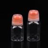 1Pcs Round Square Empty Plastic Sauce Squeeze Bottles Refillable Condiment Containers With Graduated For Salad Dressing Bbq Oils