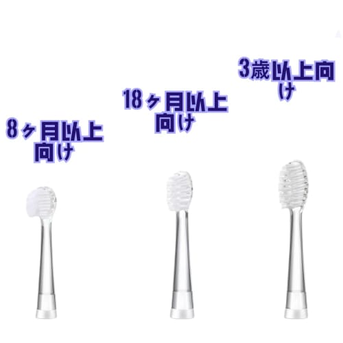 Set of 4 Replacement Brush Tips for Children's Electric Toothbrushes, SG513, SG977, SG915, SGEK6, SGEK7, DADA-TECH DT-K6, and DT-BB1, Suitable for Age