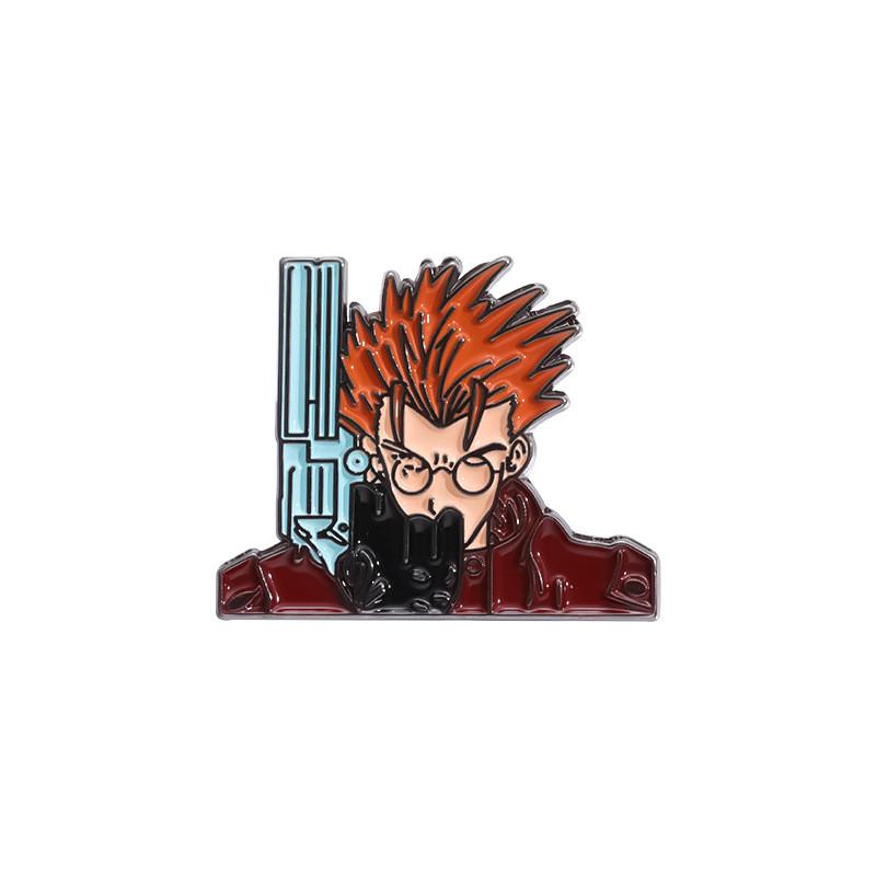 Anime Cartoon Eyecatching Character Brooch Colorful Unique Design For Stylish Decoration