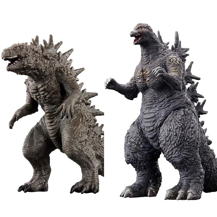 Movie Monster Series Set of 2 Go and Gojira Total Length - (2023) (2023) Figures, Approx. 15.5cm/13.5cm