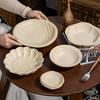 Japanese Handmade Wabi-Sabi Style Retro Pottery Salad and Dessert Plate
