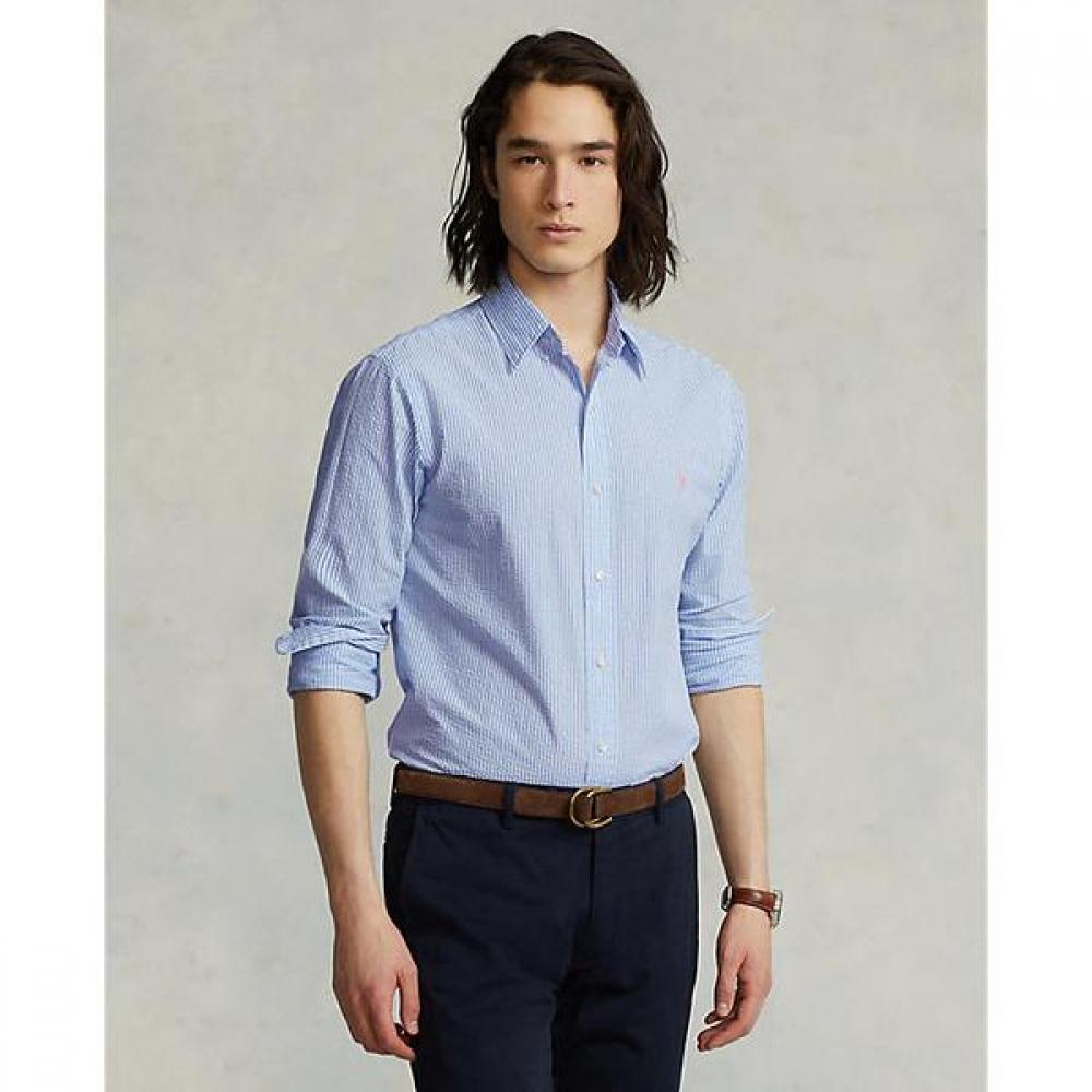 Polo Ralph Lauren Mens Classic Fit Seersucker Shirt Mnpowov16822207400 S