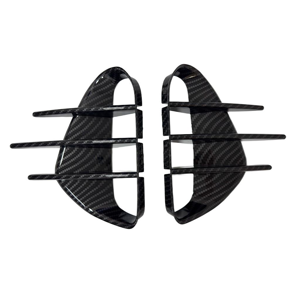 

ABS Carbon Fiber Front Side Vent Cover Fender Trim Fit For Kia stinger 2018-2023