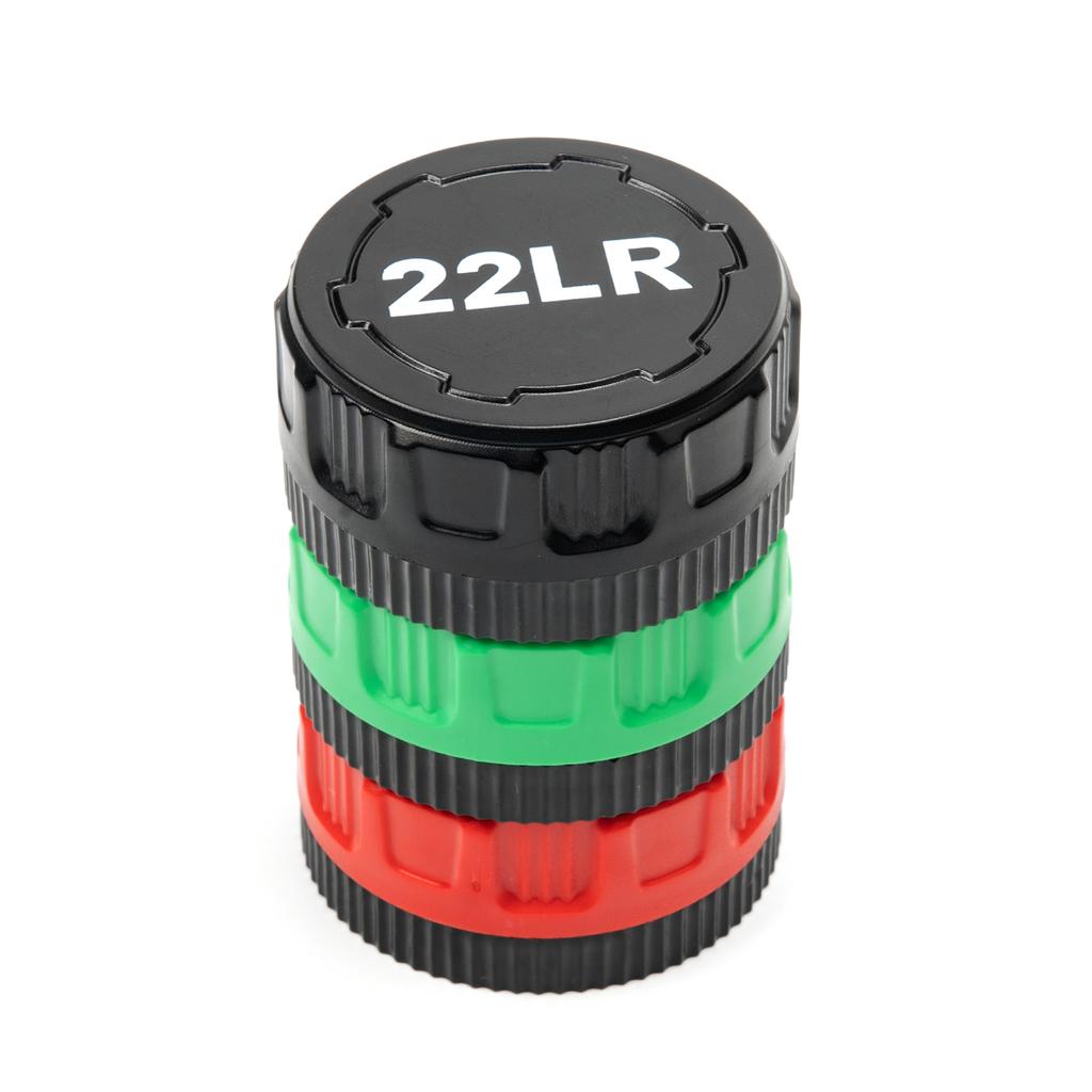 22LR Round Storage Box 50-Round Pocket Case With Screw Lid Durable Mini Organizer For Small Caliber Rounds