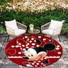 1pc Minnie Round Area Rug,Non Slip,Machine Washable Polyester Carpet for Living Room,Bedroom Decor