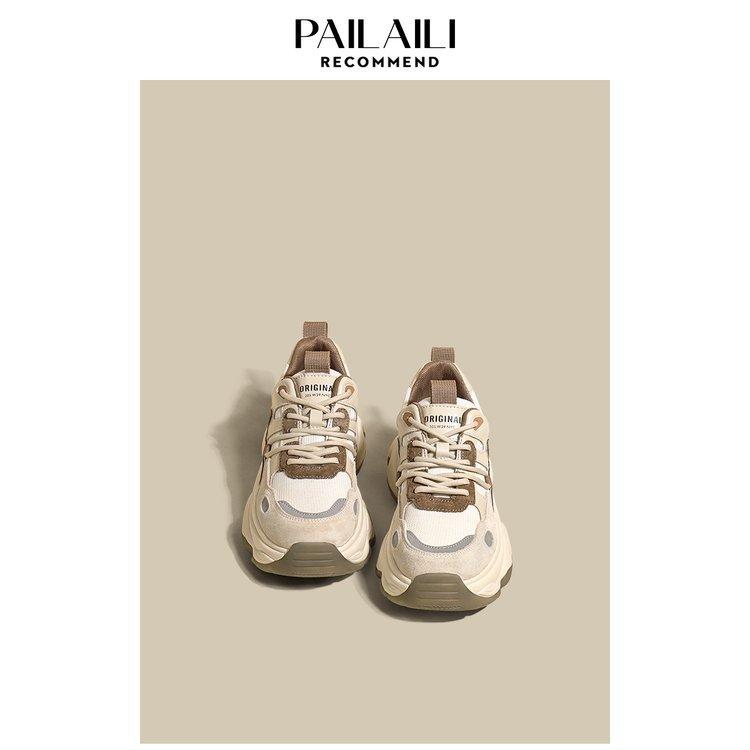 

Leather Daddy shoes retro platform 2025 new spring and autumn Korean version versatile casual versatile sports shoes women s shoes trend 40