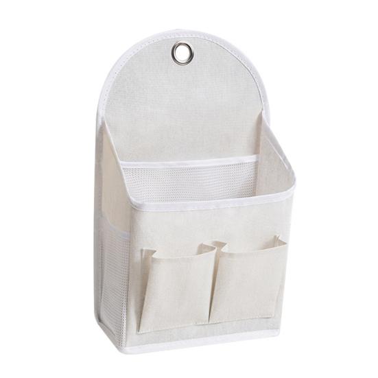 Wandhängende Aufbewahrungstasche Nachttisch-Organizer mit Taschen Hängender Aufbewahrungskorb für Buch Brille Snacks Schlafsaal Schlafzimmer