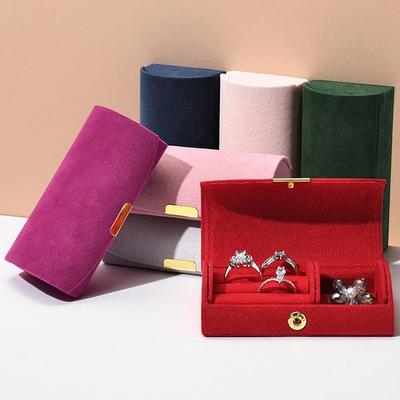 Velvet Jewelry Box Arch Jewelry Storage Organizer Ladies Portable Earring Ring Necklace Storage Jewelry Boxes Case Gift