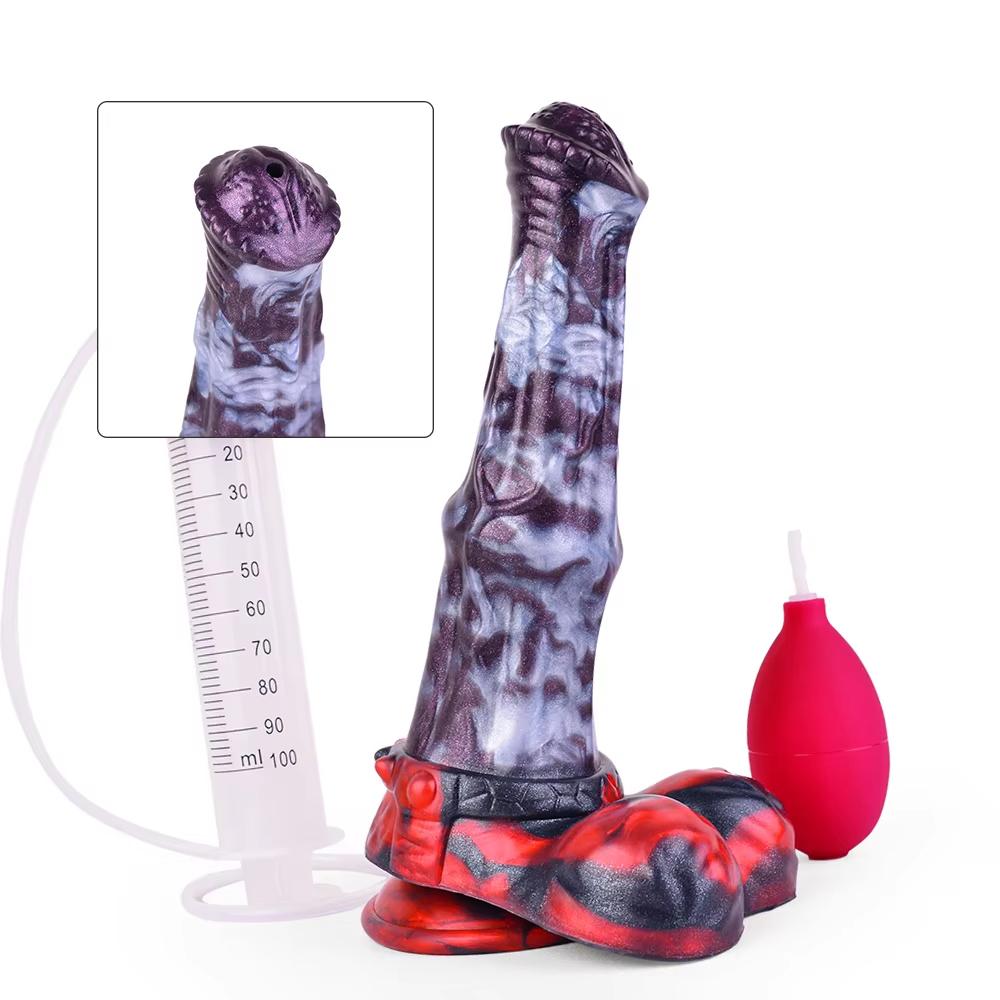 Horse Squirting Dildo Anal Plug Silicone Ejaculation Penis Fantasy Sex Toys for Women Men BDSM G-spot Prostate Massage Large-sized Dildos Masturbator