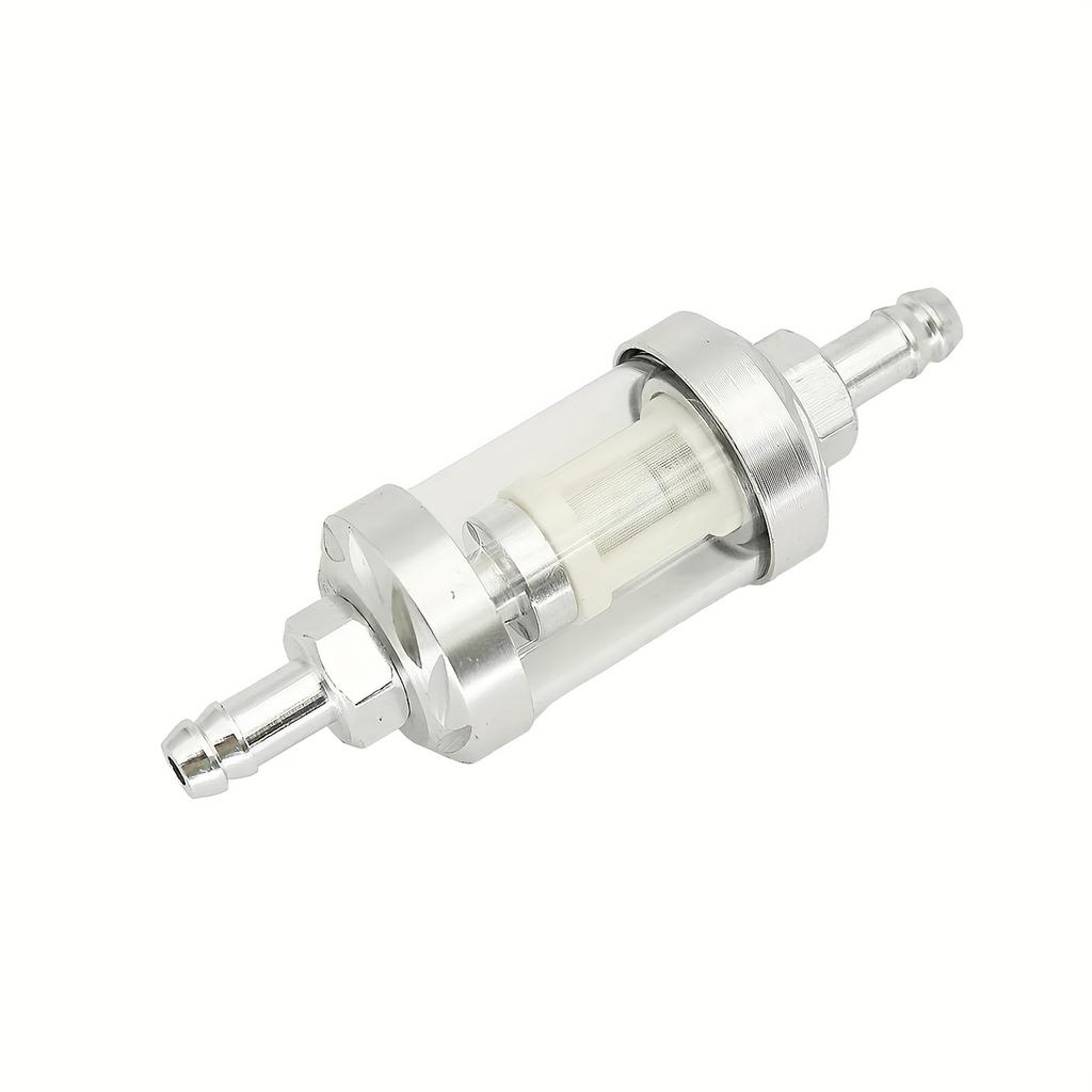 Modified Motorcycle Pedals, Fiberglass, Universal Gasoline Filter, Gasoline Filter Element, Transparent Glass, Removable and Washable Oil Filter Cup