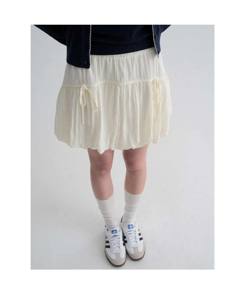 8SECONDS Ribbon Balloon Mini Skirt Ivory