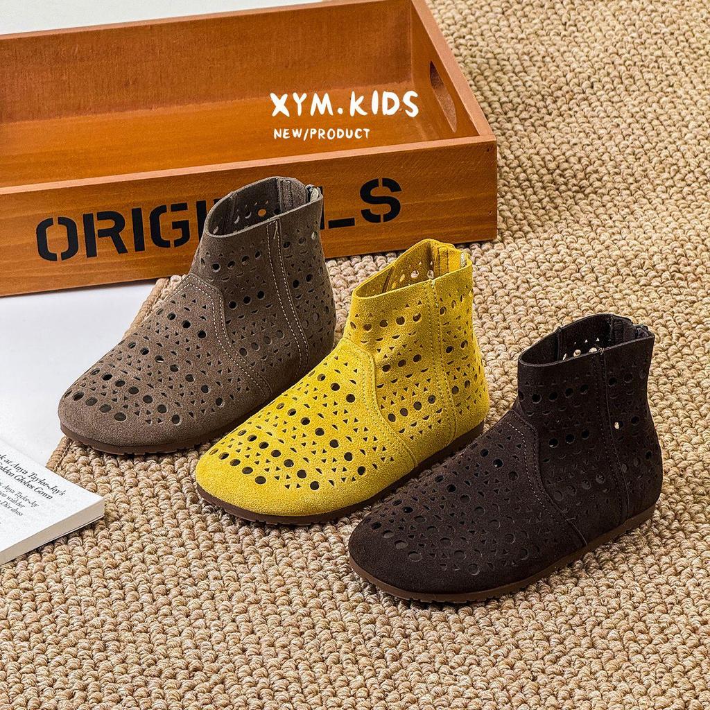 Letnie Buty Dziecięce 2026 Koreański Styl Oddychające Perforowane