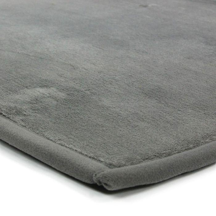 Living Room Rug Velvet Look Extra-soft Grey 60x90