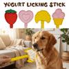 Silicone Pet Slow Feeder Stick Bite Resistant Safety Dog Lick Toys Flexible Creative Yogurt Licking Stick Dog Dental Care