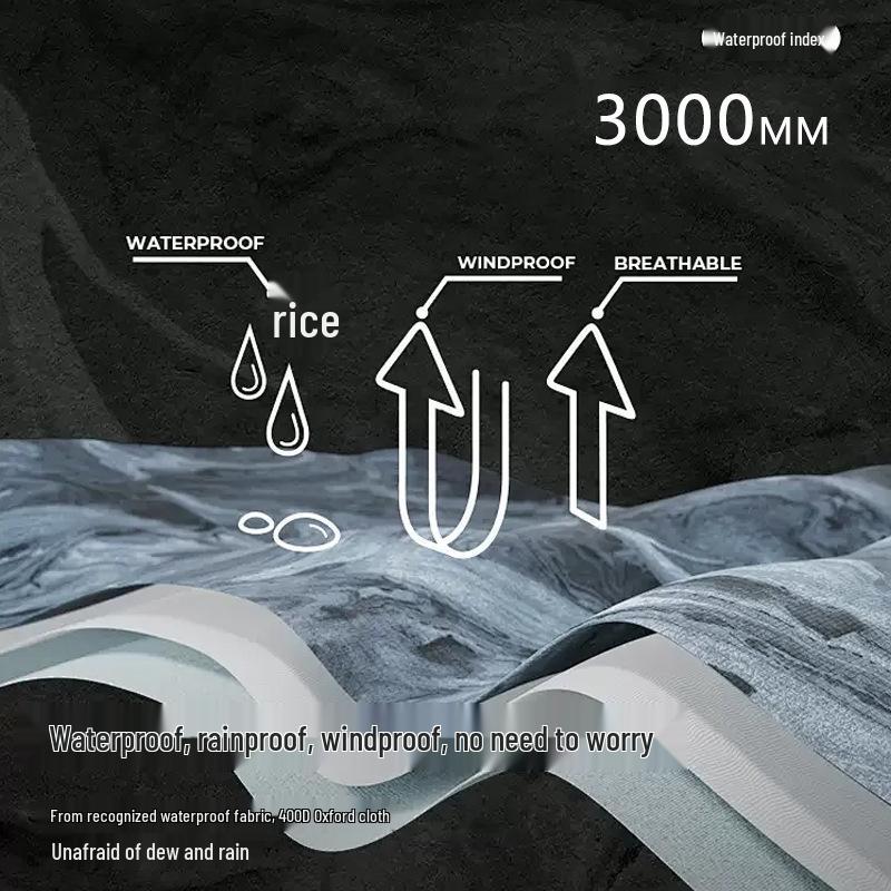 Portable Outdoor Inflatable Camping Tent - Thickened Oxford Cloth for Mountain Wilderness