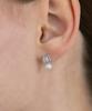 Tatiana Cushion Cubic Pearl Drop Earrings Ec3302