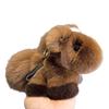 Rex Rabbit Fur Horse Keychain Pendant - Cute Unicorn Plush Bag Charm Gift