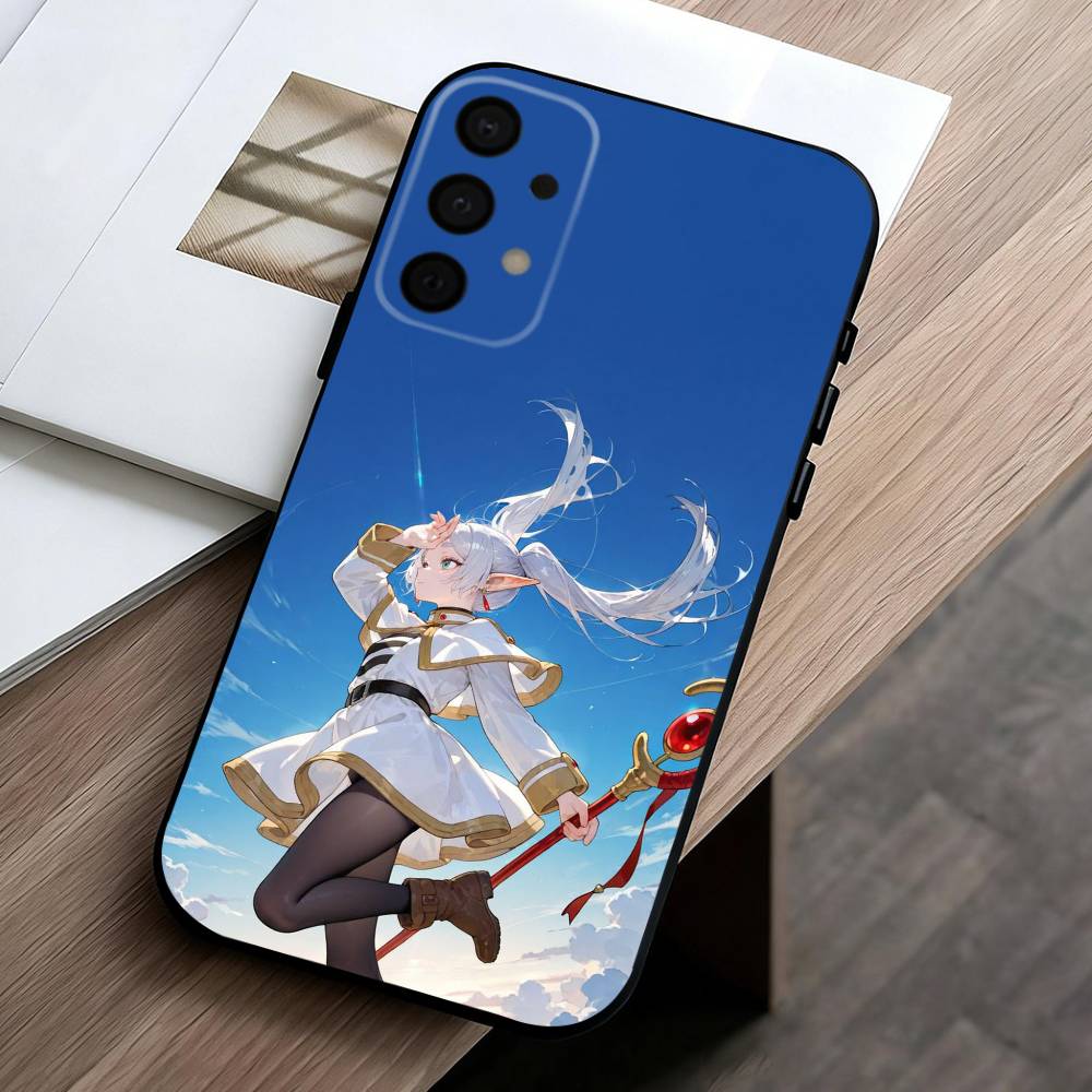 Manga Frieren Beyond Journeys End phone Case For Samsung Galaxy A73,A72,A71,A70,A53,A52,A51,Others Soft Black Shell