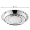 Large Thickened Stainless Steel Dinner Plate