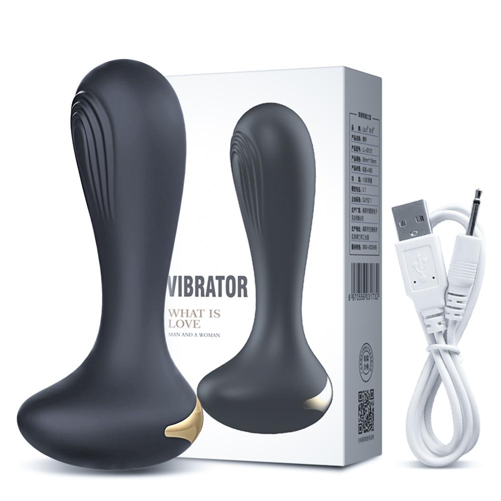 Anal Plug Vibrator Female erotic Butt Plug for Women Male Female Buttplug Silicone Sex Toys for Man or