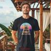 Capybara Meditation Sunset T Shirt Tranquil Horizon Pure Horizons Top Mindfulness Animal Vintage Designer Clothes