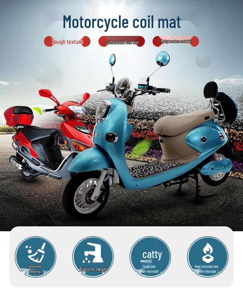 Compatible with Kymco KRV180 Scooter: Non-Slip Motorcycle Footrest Mat.