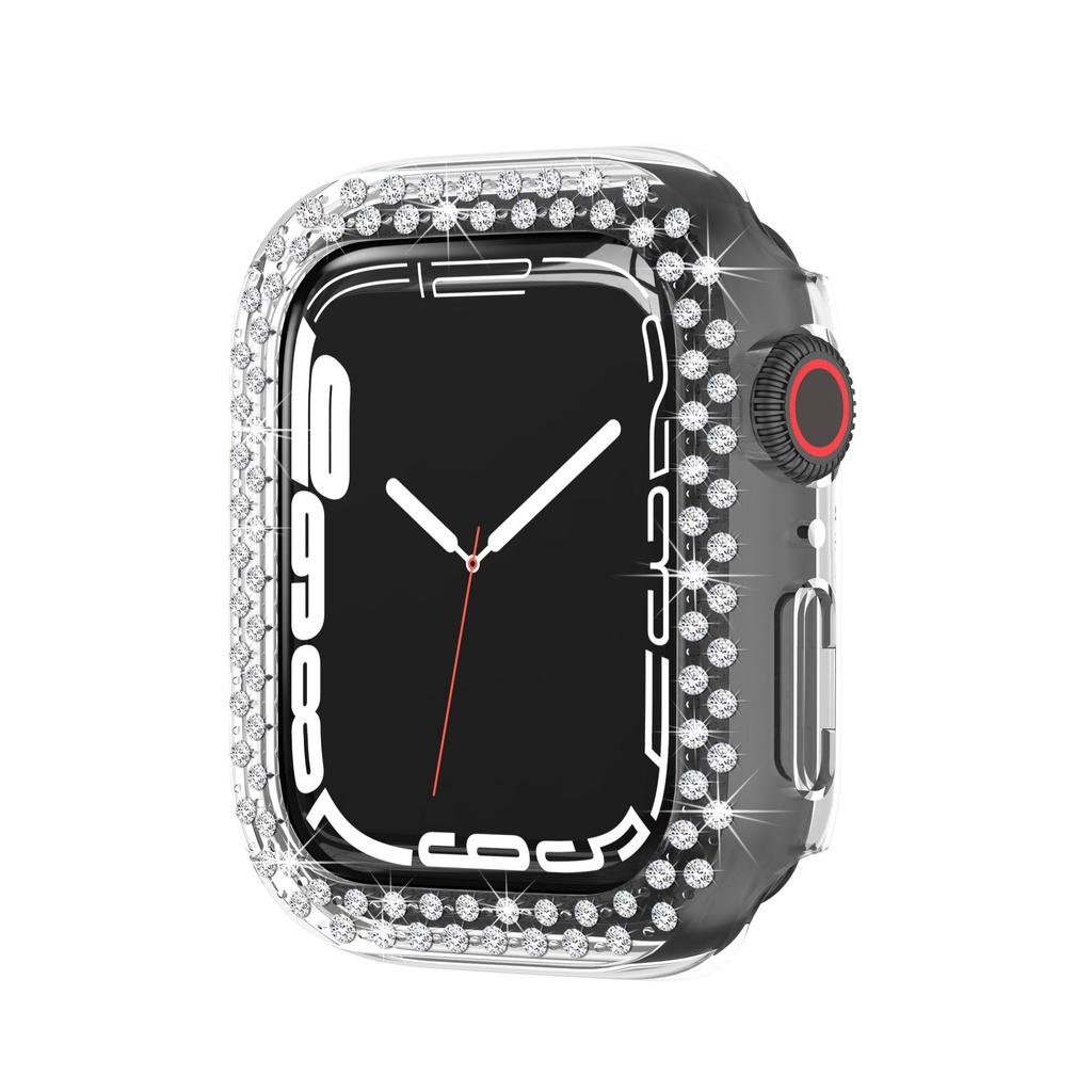 Case Cover Diamond Shell For Apple Iwatch Series 7 Gen 4145mm Protective Bumper