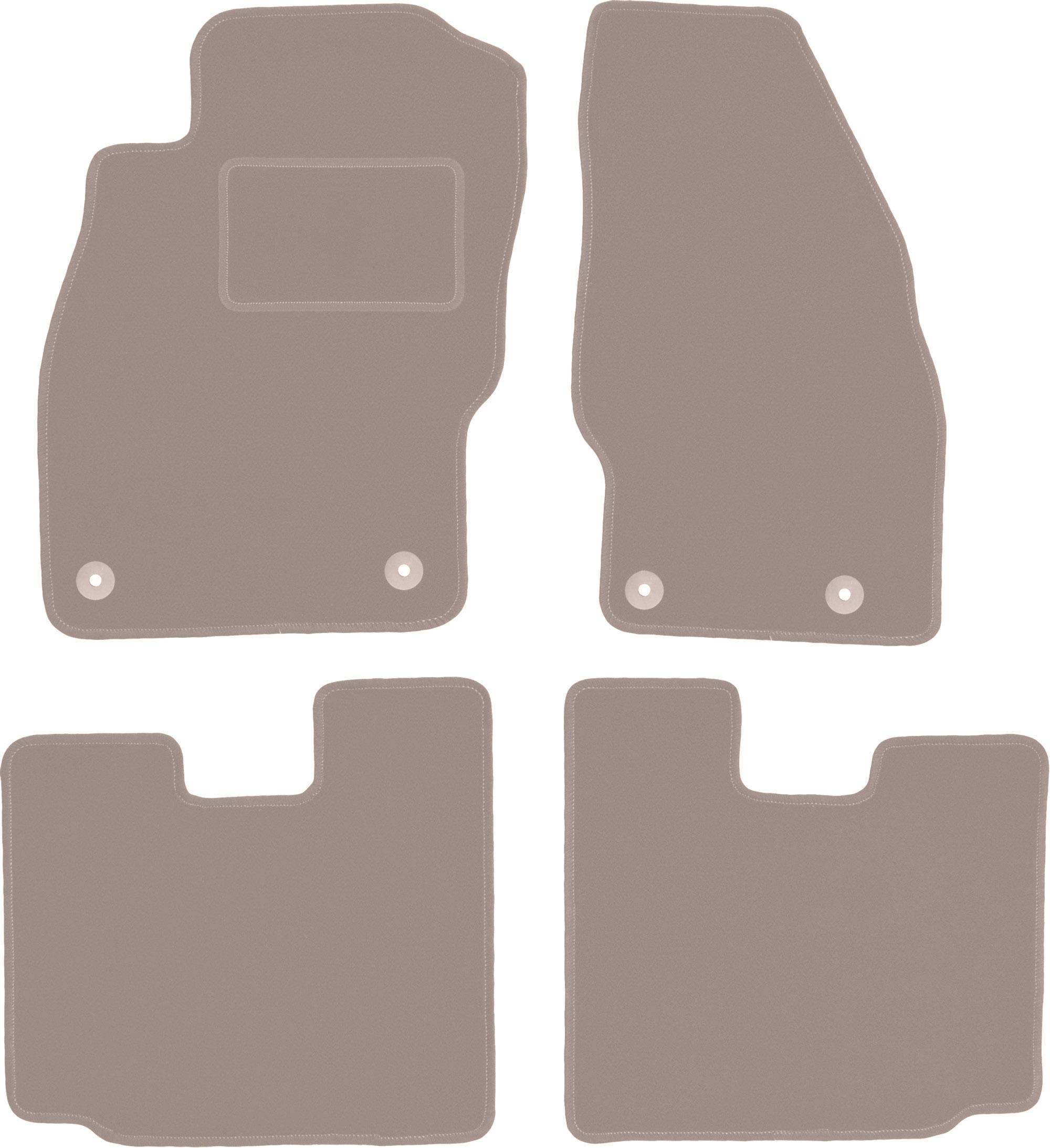 Beige velours vloermatten voor: Opel Adam hatchback (2012-)