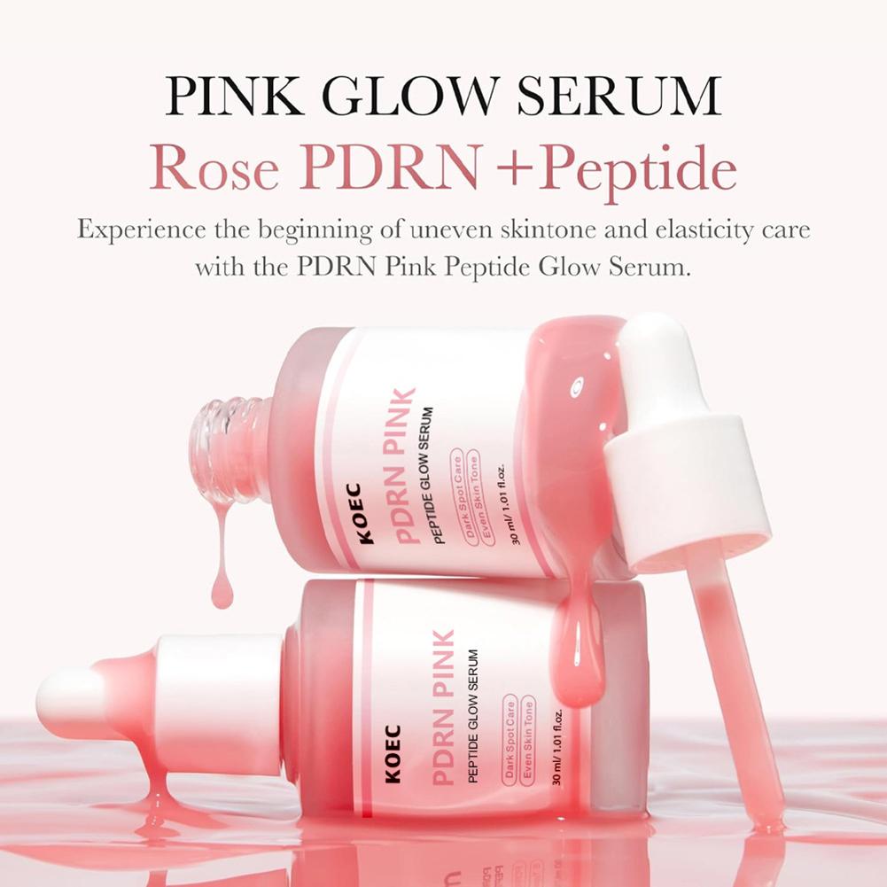 30ml PDRN Pink Peptide Serum Pink Glow Serum Remove Skin Darkness Hydrating Brightening Moisturizing Firming Korean Skincare