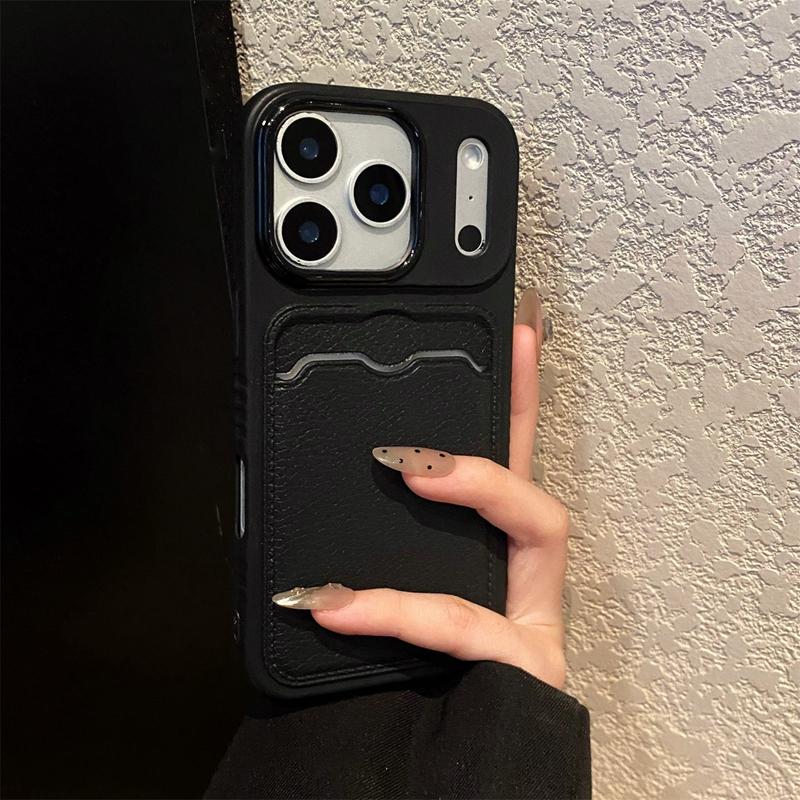Luxury Shockproof Leather Wallet Phone Case For iPhone 11 12 13 14 15 16 17 Pro Max Plus Soft TPU Bumper Back Cases Cover