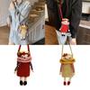 Funny Cute Big Mouth Woven Crossbody Bag With Top Open Design And Cellphone Pocket For Daily Use